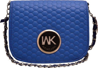 

tap fashion Women Evening/Party Blue PU Sling Bag