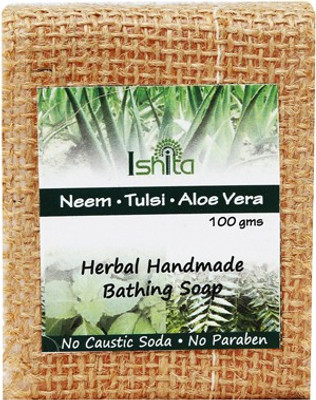 

Ishita International Handmade Neem Tulsi Aloe Vera Soap(100 g)