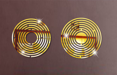 

Naveed Arts  Acrylic Sticker Sticker(Pack of 1, Gold
