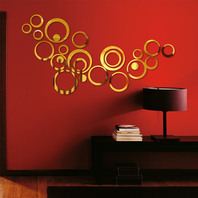 

Naveed Arts  Acrylic Sticker Sticker(Pack of 1, Gold