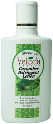 

Valeda Herbal Cucumber Astringent Lotion - Reform Cross Linkages between 'Keratin Molecules' to 'Tighten the Skin Pores' - Clinically Proved(100 ml)