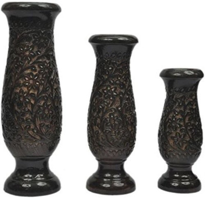 

craftspoint Wooden Vase(12 inch, Brown)