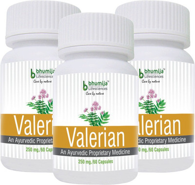 

Bhumija Lifesciences Valerian Capsules 60's - (Pack of Three)(180 No)