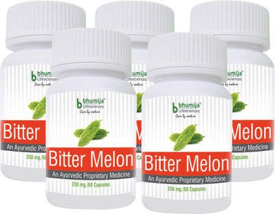 

Bhumija Lifesciences Bitter Melon Capsules 60's - (Pack of Five)(300 No)