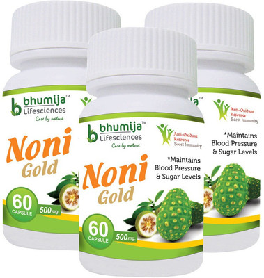 

Bhumija Lifesciences Noni Gold Cap 60's (Pack of Three)(180 No)
