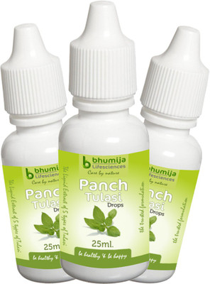 

Bhumija Lifesciences Panch Tulsi 25Ml.(Pack of Three)(75 ml)