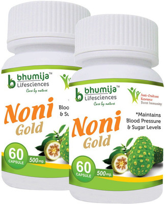 

Bhumija Lifesciences Noni Gold Cap.60's (Pack of Two)(120 No)