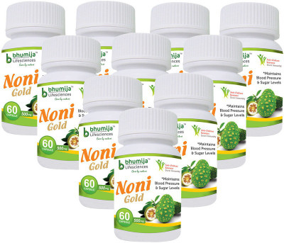 

Bhumija Lifesciences Noni Gold Cap 60's (Pack of Ten)(600 No)
