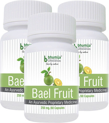 

Bhumija Lifesciences Bael Fruit Capsules 60's - (Pack of Three)(180 No)