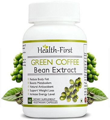 

Health first Green coffee bean Extract, 50 % GCA Weight Loss Supplement, 800 mg, 60 capsules(800 mg)