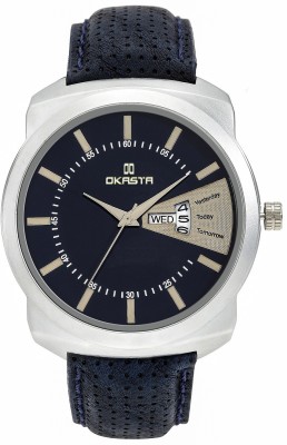 OKASTA OK1005 High Quality Stylish Day And Date Invictus Dark Blue Analog Watch  - For Men   Watches  (OKASTA)