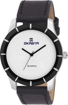 OKASTA OK1027 High Quality UniqueBlack White Attractive Combination Analog Watch  - For Men   Watches  (OKASTA)