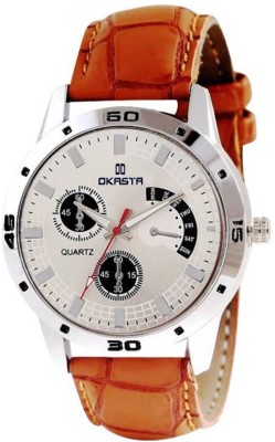 OKASTA OK1054 High Quality Modish Brown Theme Analog Watch  - For Men   Watches  (OKASTA)