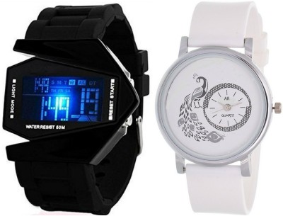 AR Sales Rkt-G21 Designer Combo Of 2 Analog-Digital Watch  - For Men & Women   Watches  (AR Sales)