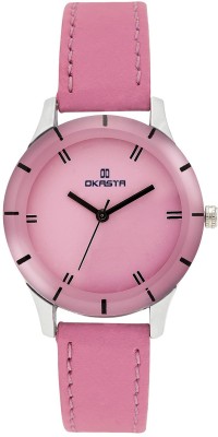 OKASTA OK1021 High Quality Elegant & Attractive Plain Pink Dial Analog Watch  - For Women   Watches  (OKASTA)