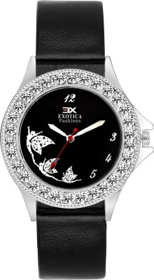 Exotica Fashion EFLM-10-Black Watch  - For Girls   Watches  (Exotica Fashion)