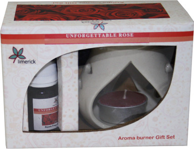 

Limerick Home Rose Aroma Oil, Diffuser Set(10 ml)