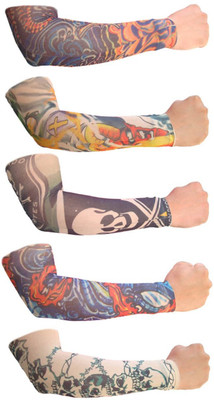 Tahiro Cotton Arm Sleeve For Men & Women With Tattoo(Free, Multicolor)