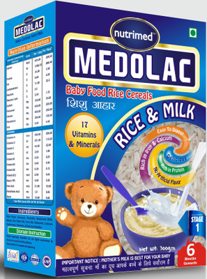 

Nutrimed Medolac Baby Food (6 Months Onwards) Cereal(300 g)