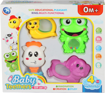 

Offspring Baby Musical Teether Rattle(Multicolor)