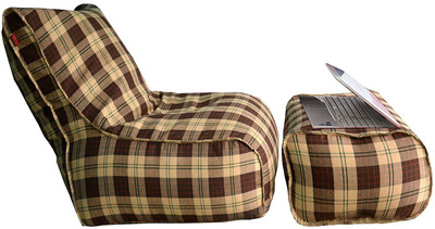 

bigmo XXXL Lounger Bean Bag Cover (Without Beans)(Multicolor)