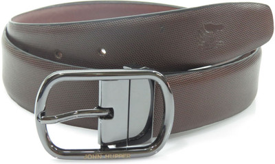 

John Hupper Men Formal Brown Genuine Leather Belt