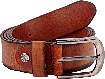 

ZINT Men Casual Brown Genuine Leather Belt