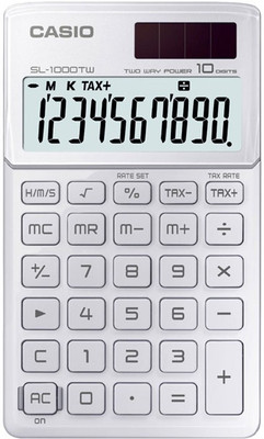 

Casio SL-1000TW-WE Portable Basic Calculator(10 Digit), White