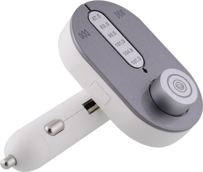 

Bs Spy BD542 MP3, MP4 Car FM Modulator(Silver Bluetooth Included)