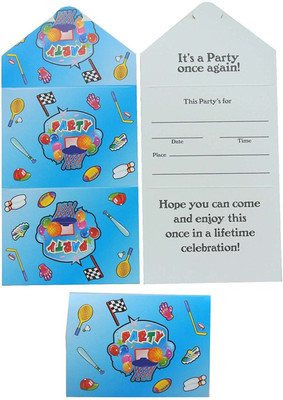 

Funcart Invitation Card(Multicolor, Pack of 8)