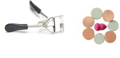 

BabiLa EYE CURLER WITH Foundation Sponge &Blender Mix (8pcs)(Set of 9)