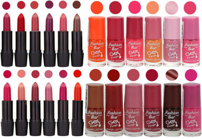 

Rythmx Girls Selection Makeup Set 12 Lipstick 12 Nail Paint(Set of 24)