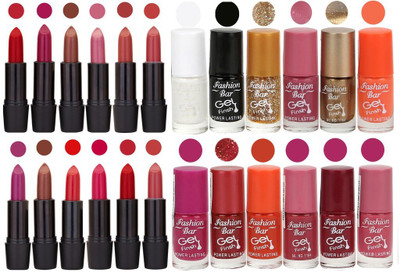 

Rythmx Girls Selection Makeup Set 12 Lipstick 12 Nail Paint(Set of 24)