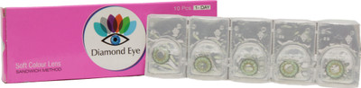 

Diamond Eye DE005( 5 Pcs. One day color contact lens Daily Contact Lens(0, green, Pack of 5)