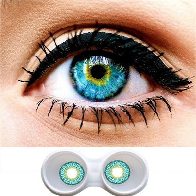 

Magjons Sexy Turquoise Monthly Contact Lens(0, Turquoise, Pack of 2)
