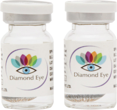 

Diamond Eye DE002(2 Pcs. One year color contact lens) Yearly(0, Colored Contact Lenses, Pack of 2)