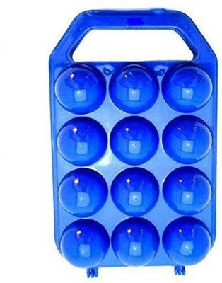 

Tag 3 Carrier Storage Box - 1 dozen Plastic Grocery Container, Fridge Container(Blue)