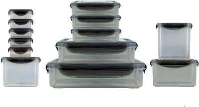 

Bel Casa 13 pcs Modular - 1500 ml, 1000 ml, 800 ml, 750 ml, 360 ml, 150 ml PP (Polypropylene) Grocery Container(Pack of 13, Clear)