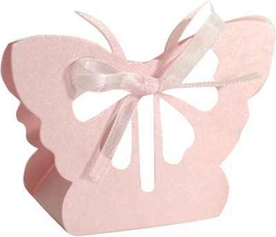 

Futaba Pink Laser Cut Butterfly Gifts Candy Boxes - Pack of 12 - Pink - 109 g