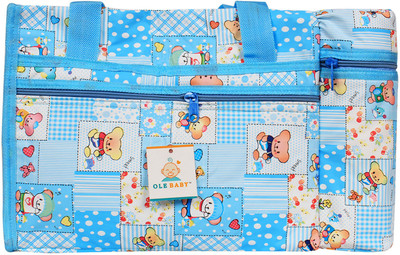 

Ole Baby Ole Baby Cyan Premium Multi color Teddy Checks Print Diaper Bags with Warmer Diaper Bag With Warmer(Multicolor)
