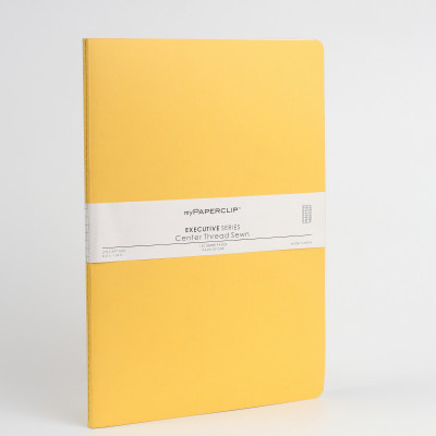 

Mypaperclip A4 Notebook(160 Checked Pages Executive Series, Yellow)