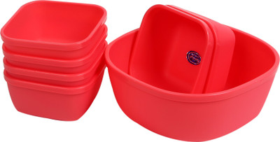 

Richcraft Plastic Bowl Set(Red)