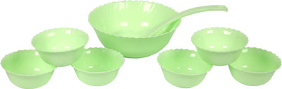 

Rich Craft International Sweeto Lie set 7+1 pcs Microfibre Bowl Set(Green, Pack of 8)
