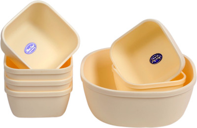 

Rich Craft Smart Serve 6+1 Bowl(7pcs) Microfibre Bowl Set(White, Pack of 7)