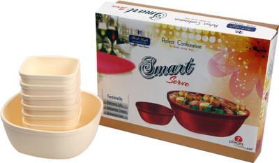 

RC INTERNATIONAL Plastic Bowl Set(Multicolor, White)