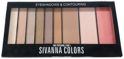 

One Personal Care 9 in 1 | Sivanna Inspired | Matte and Shimmery Combo Series Eyeshadow + Contouring Kit 18 g(Nude, Simply Beige, Peach, Violet, Orchid, Timberwolf, Tumbleweed, Tan)