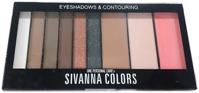 

One Personal Care 9 in 1 | Sivanna Inspired | Matte and Shimmery Combo Series Eyeshadow + Contouring Kit 18 g(Sepia, Copper, Beaver, Desert Sand, Shadow, Wild Watermelon, Rain Forest, Fairy White)