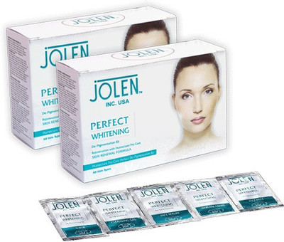 

Jolen Perfect Whitening Glow Facial Kit (Twin Pack) 100 g(Set of 2)