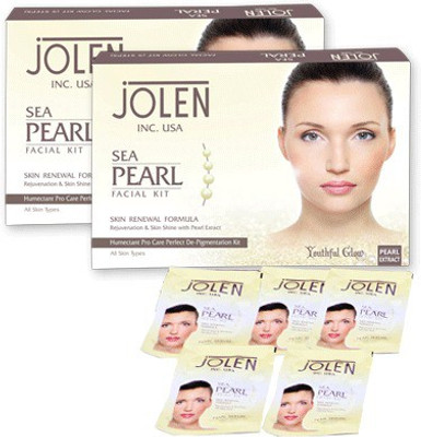 

Jolen Sea Pearl Facial Kit (Twin Pack) 100 g(Set of 2)