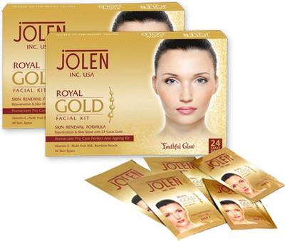 

Jolen Royal Gold Facial Kit ( Twin Pack) 100 g(Set of 2)